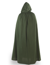 HERO Grün - Mittelalterlicher Wikinger-Umhang mit Kapuze für Damen